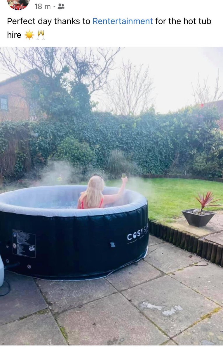 Hot tub hire available from 8th April 💦💦