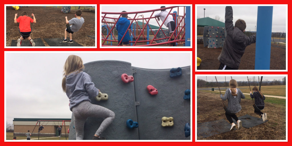 Woo Hoo! The Room 46 kiddos are so happy to be back on the playground! ⁦<a href="/FlemRarSchools/">FlemRarSchools</a>⁩ ⁦<a href="/CopperHillES/">Copper Hill</a>⁩
