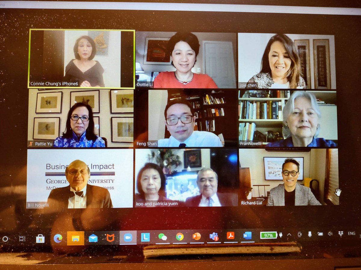 Mandarin_Voice's tweet photo. At the VIP reception of @camwashdc virtual gala with the legendary Connie Chung, joined by @joiechen @RichardLui @BillNovelli and other VIPs!
#camdc #camdcvirtualgala2021 #chineseamerican #americanhistory #museums #conniechung https://t.co/rOZdCyGidq