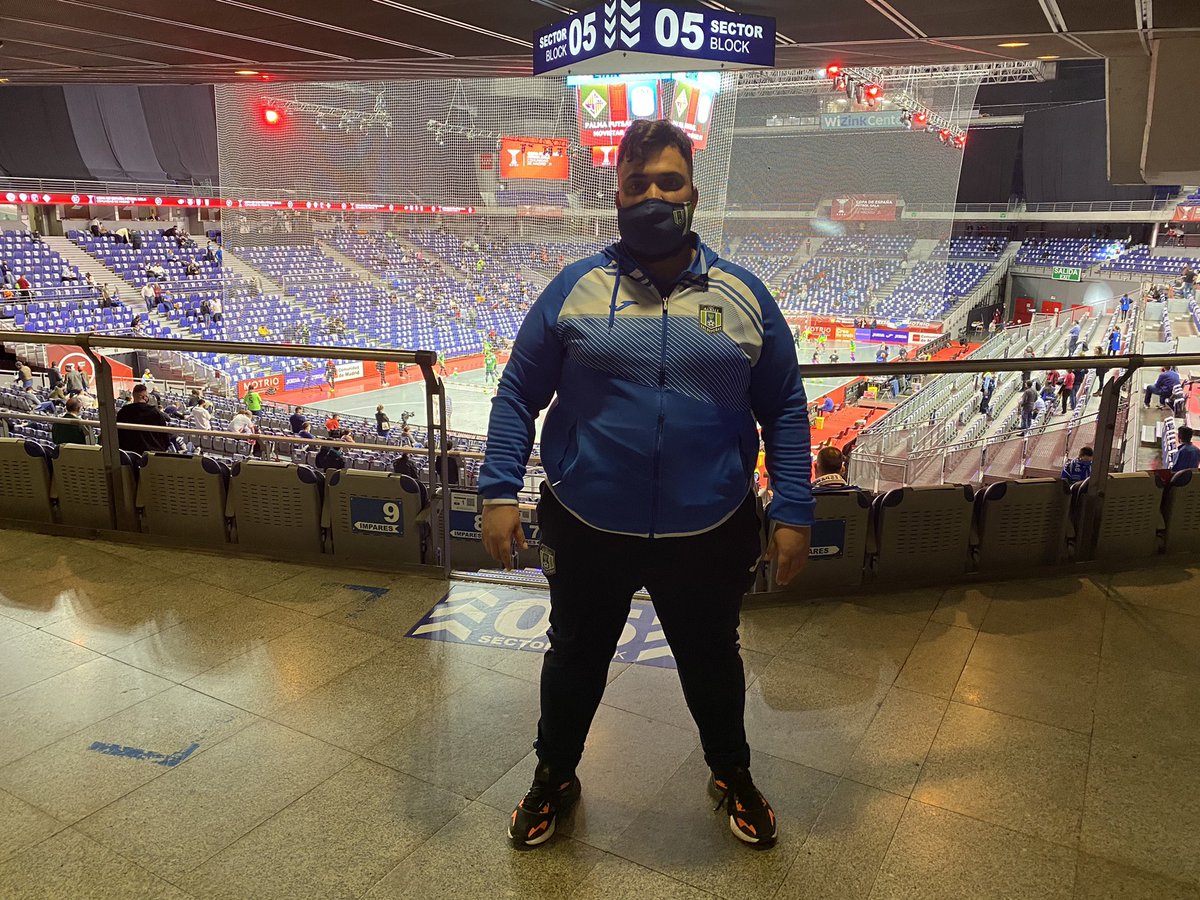 JaimeArroyoFS's tweet photo. Hasta aquí mi 7ª Copa de España desde aquel 2015 en el Quijote Arena. Trágico final para nuestro equipo y una situación de pandemia que no refleja lo que sentimos que es la Copa. Fin a mi racha de 43 partidos de Copa seguidos viviéndola y con la gran compañía de @Alfonsoconfu https://t.co/3f8CdyrsVX