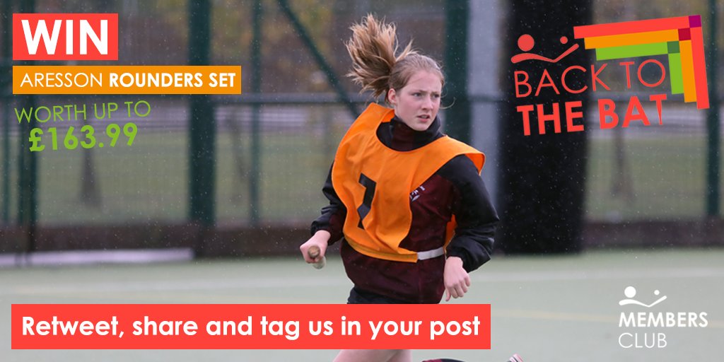 #WinWithRounders
Prizes for 1⃣ #primary &amp; 1⃣ #secondary #school, up to the value of £163.99.
For the opportunity to win a brand new rounders set for your school, retweet and share this post to be entered into a draw. bit.ly/398Eh3g_BackTo…
#EDuPE @Moving_matters #PhysEd