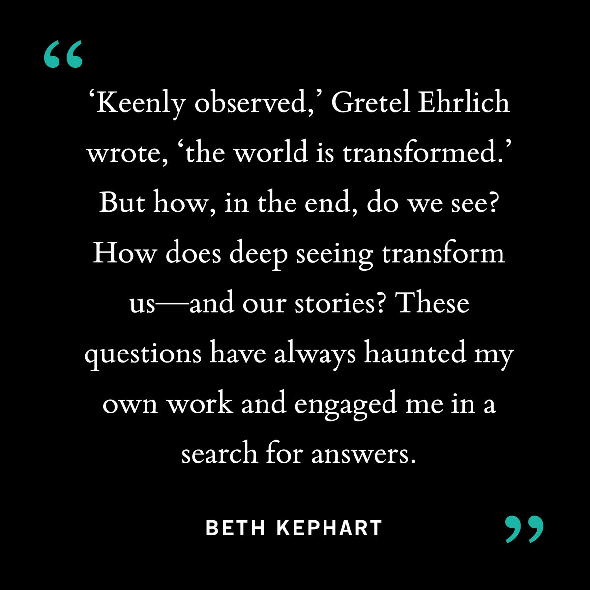 Join us online next Wednesday, 3/31, at 2 pm eastern time for Naming the World: Connecting the Personal to the Universal, a webinar with @BethKephart.

creativenonfiction.org/products/namin…