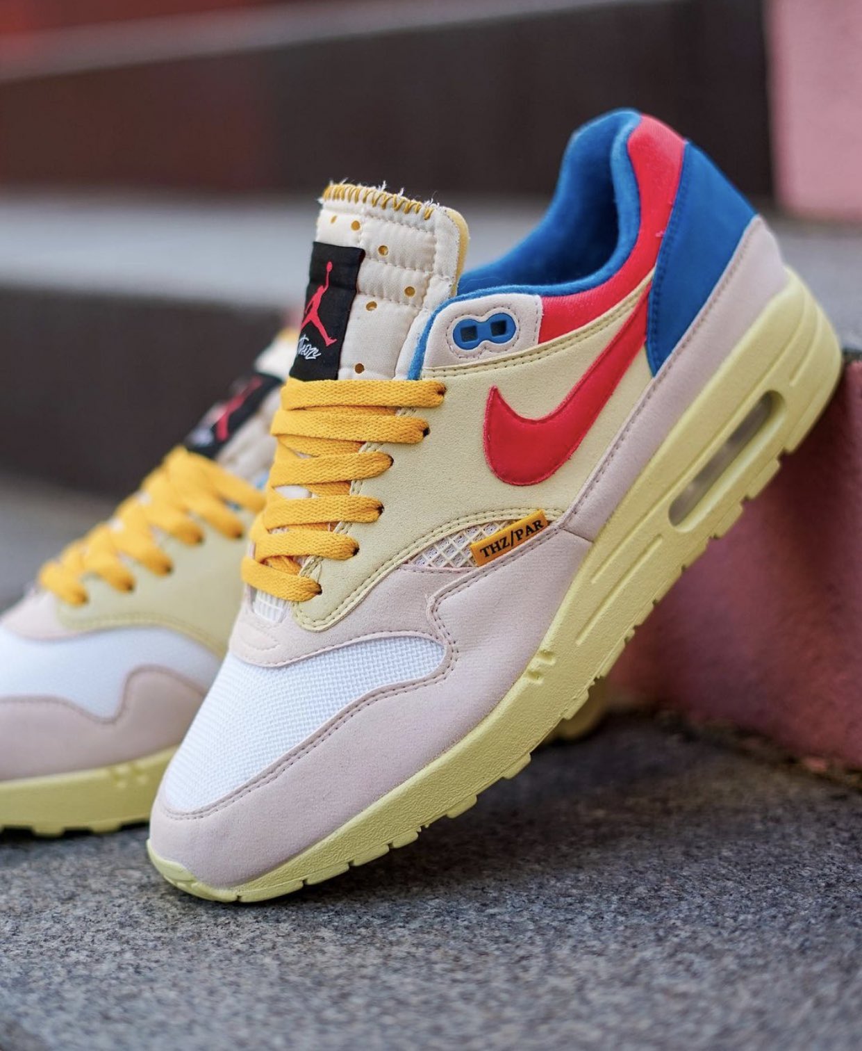 Nice Kicks X Check out these custom Guava Ice Union LA inspired Air Max 1 s. https t 2xlkEZXzc2 X