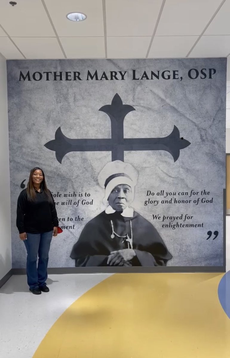 StMaryOTMS's tweet photo. Hi Mrs. Jordan! 😁 Today’s post is in honor of Women’s History Month and Throwback Thursday. Mother Mary Lange Catholic School will open this August in Baltimore, MD. #throwbackthursday #smsalwaysreadyalwayslearning #followsmsaswefollowchrist https://t.co/OWrc4WOWGG