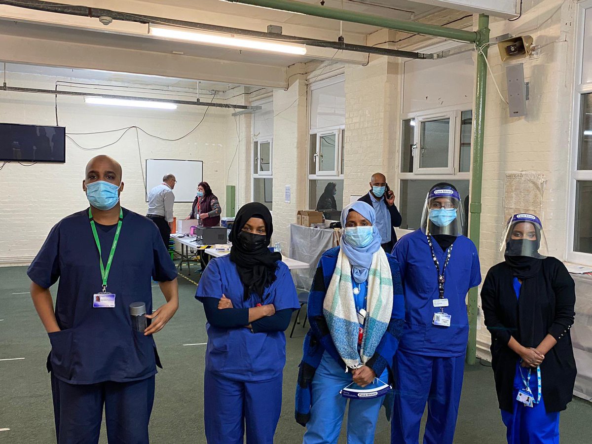 drsamirahassan's tweet photo. What a day! 🙌🏽 Just got home &amp; my heart is full. Our pilot community vaccine clinic was a phenomenal success beyond our expectations! 

Vaccinated > 500 pple‼️

Truly was a monumental team effort. Special thanks to @women4changeLei @NHSLeicester, central Leic PCN &amp; our ace team https://t.co/VnUV4NLSOb