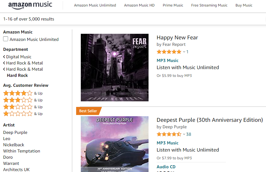 Fear Report (@fearreport) on Twitter photo NOW we are the first result in <a href="/amazonmusic/">Amazon Music</a> streaming for hard rock, add that to the #1 in sales stat! We are over the moon!
Get yours here! amzn.to/3lyFSEE NOW we are the first result in <a href="/amazonmusic/">Amazon Music</a> streaming for hard rock, add that to the #1 in sales stat! We are over the moon!
Get yours here! amzn.to/3lyFSEE