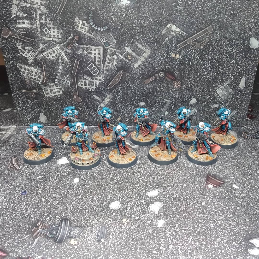 GuRi40k's tweet photo. First squad of sisters of battle done. Next step : repentias!!!

#paintingwarhammer #warhammercommunity #warhammer40k #warmongers #sisterofbattle #wepaintminis #adeptasororitas https://t.co/l7U5FcpRr2