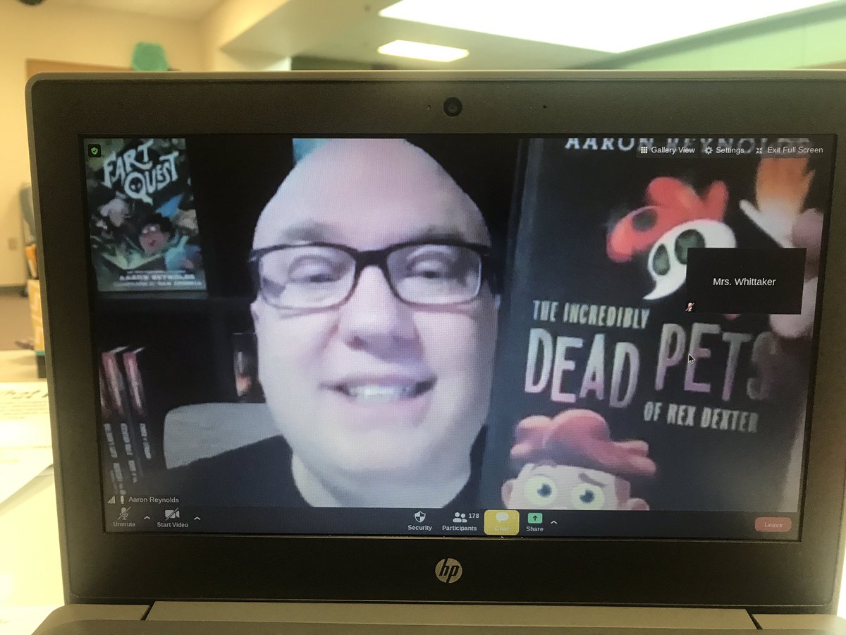 legitmrswhitt's tweet photo. Thanks,@areynoldsbooks for the wicked awesome virtual visit today! The kiddos had so much fun!! @FISD_Libraries @AshleyElem https://t.co/hY5kFf1vRO