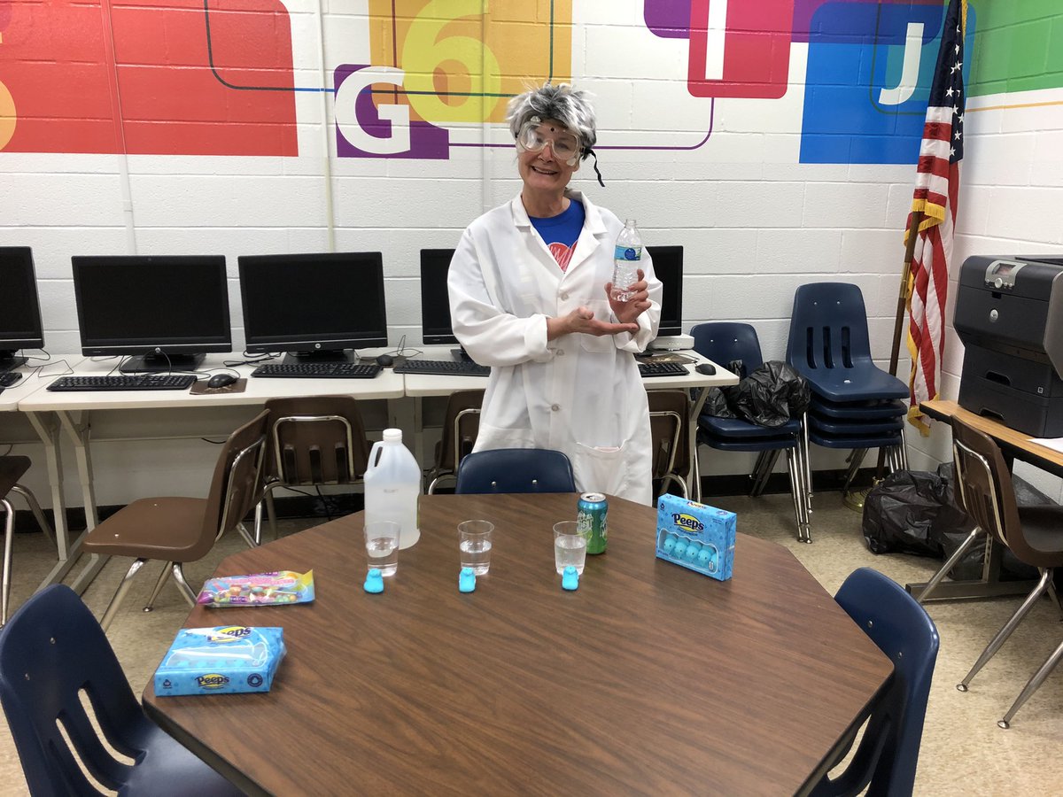 RHLSD_Colts's tweet photo. Secrest Elementary Hosted a Virtual STEM Night all about...PEEPS!! https://t.co/gB4F2meVtR