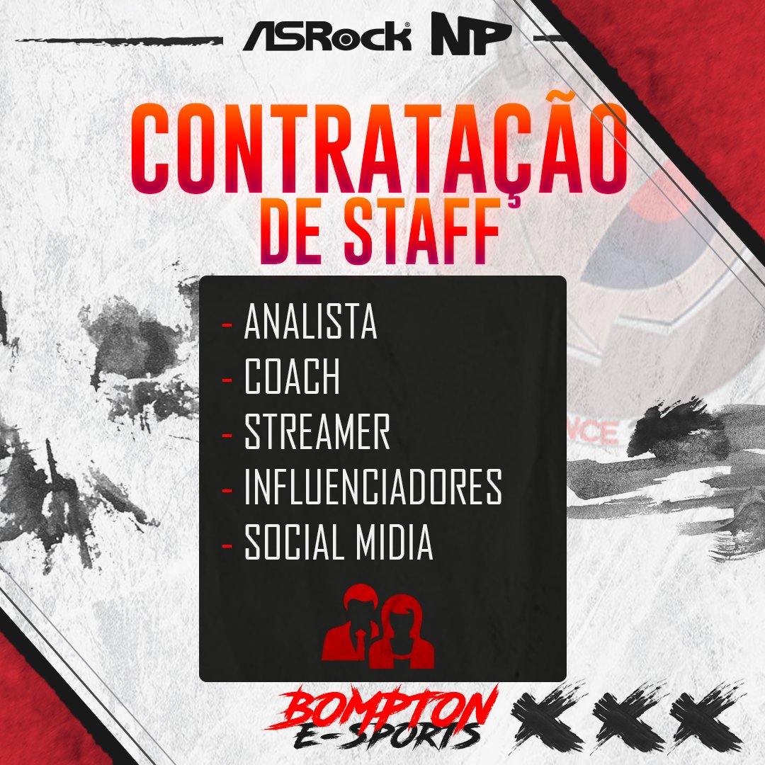 bompton_e's tweet photo. VAGAS ABERTAS !

Estamos com vagas abertas para a nossa staff da organização !

Aos interessados mandar DM aqui no twitter ou pelo nosso email oficial: bomptonoficial@gmail.com

Publicação oficial: https://t.co/wpY3HTNVuV

RT = agradecemos de coração a quem compartilhar ! https://t.co/MvRFQmlI2m