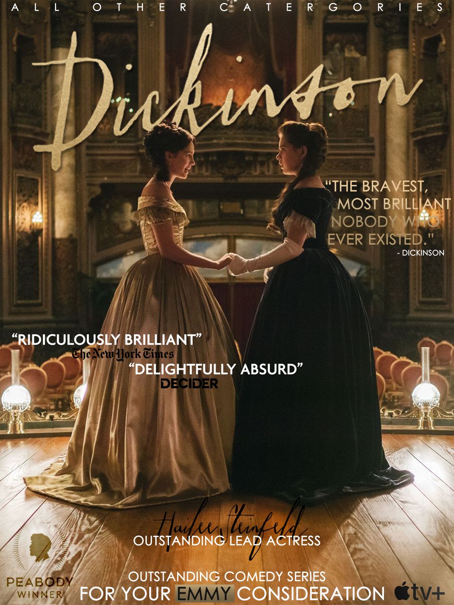 PlanetSteinfeld's tweet photo. For Your Consideration. #DickinsonForEMMYs #HaileeForTheEMMYs #EMMYSUE @TheEmmys @TelevisionAcad #FanCampaign https://t.co/xbVVDL0dtD