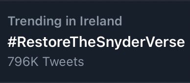 theSNYDERVERSE's tweet photo. Lets get it to 800k at least. Reply to this tweet with #RestoreTheSnyderVerse https://t.co/tBWkqpnzg6