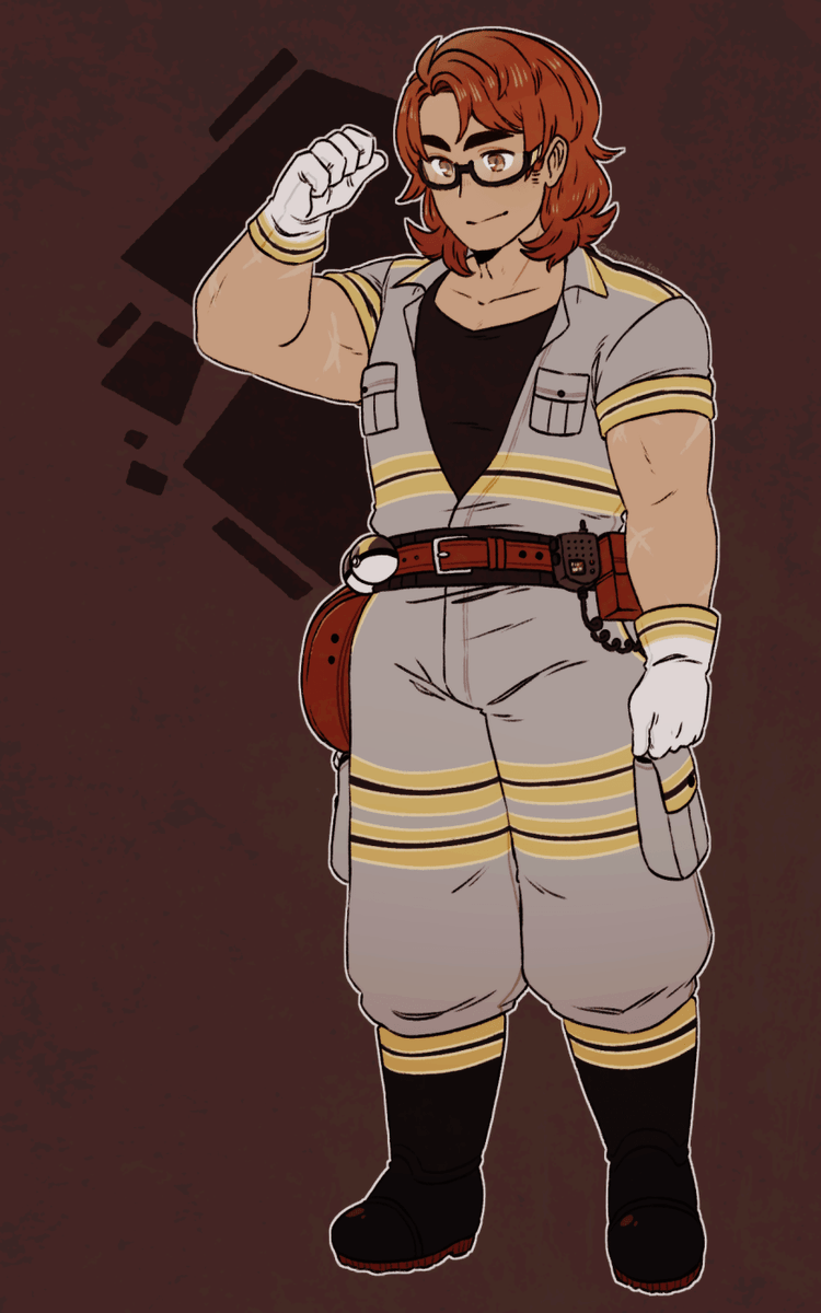 petalpaladin's tweet photo. [#PKMN | roark] redesigning gardenia was fun so i decided to try playing with roark's design, too! (this totally wasn't an excuse to further push the buff roark agenda.) #GymLeaderRedesign https://t.co/06wrEofXCu