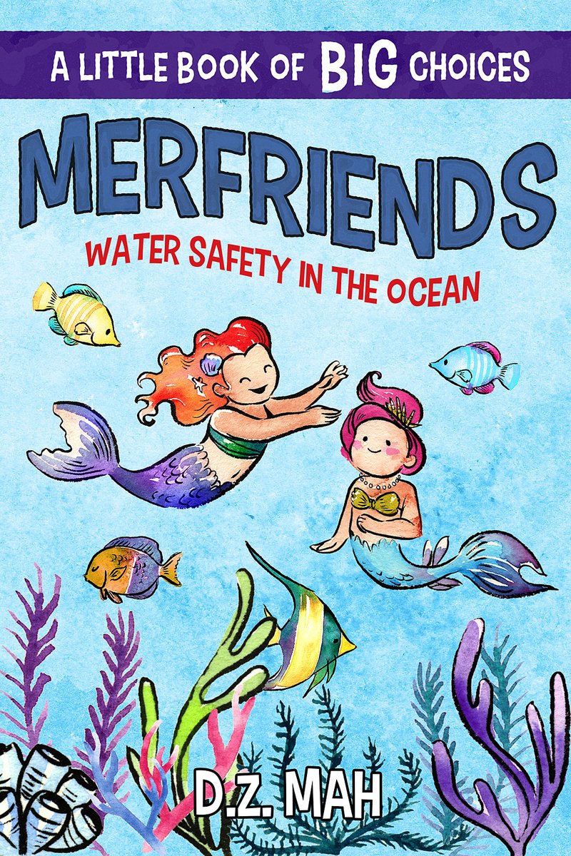 The Merfriends are back for their final adventure, teaching kids #WaterSafety near the ocean, including common #BeachFlags: mybook.to/MerfriendsBook5