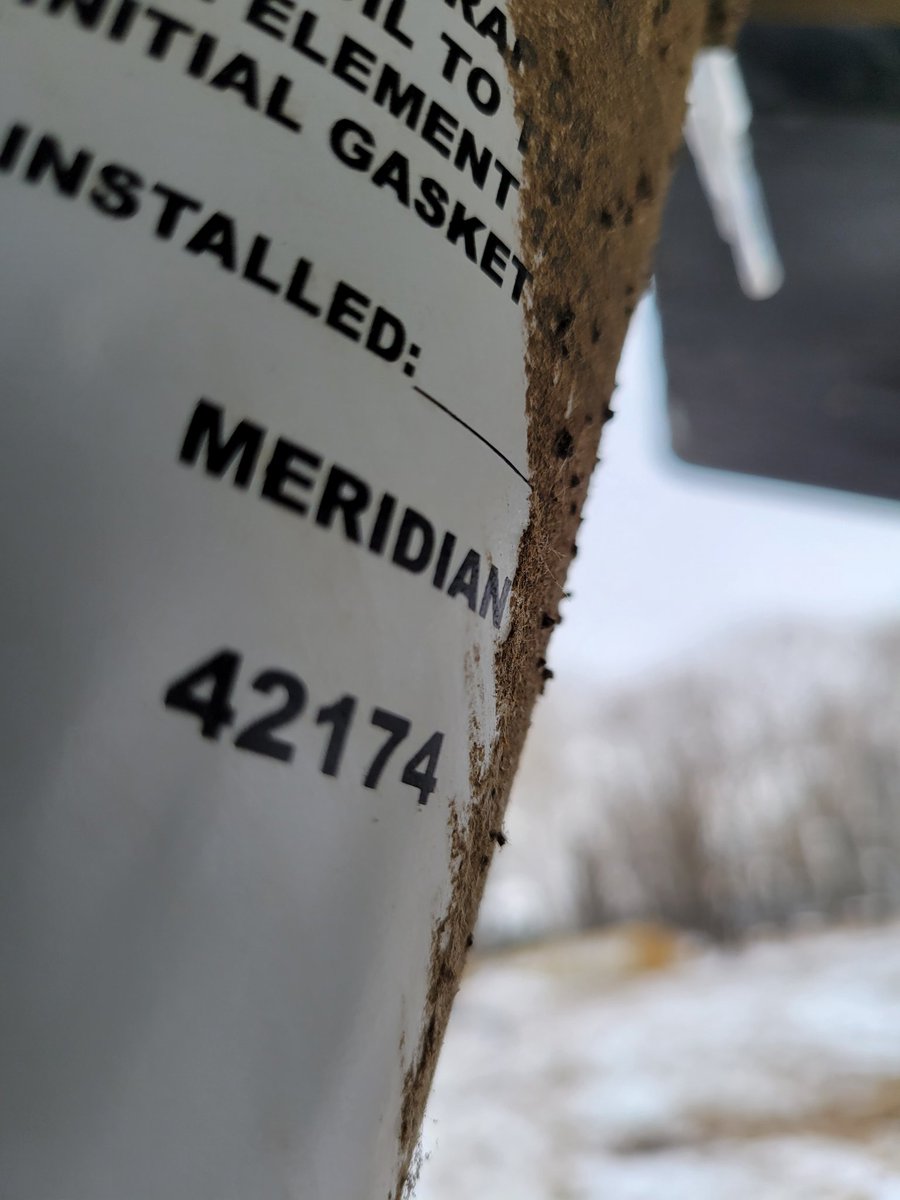 Does anyone know the cross filter number for the hydraulic filter on a Meridian HD8x39 (or similar) auger with mover? Called Meridian, they didn't know