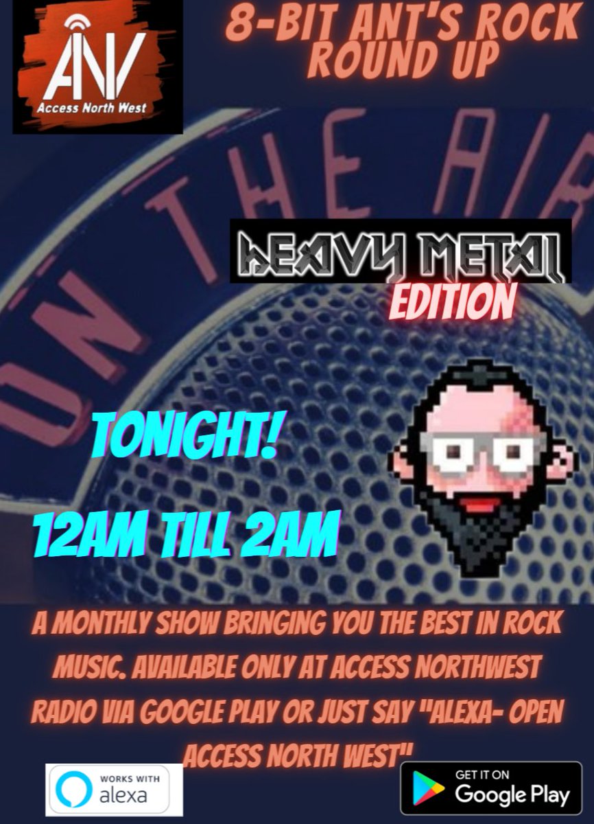 8_round's tweet photo. My new show starts tonight at 12am till 2am GMT. It will then be going out every month over at Access Northwest Radio. This month HEAVY METAL!!

#rock #metal #heavymetal #dio #michaelschenker #kingdiamond #robzombie #IronMaiden #Metallica #manowar #liverpool #accessnorthwestradio https://t.co/FW9aW4jDUT