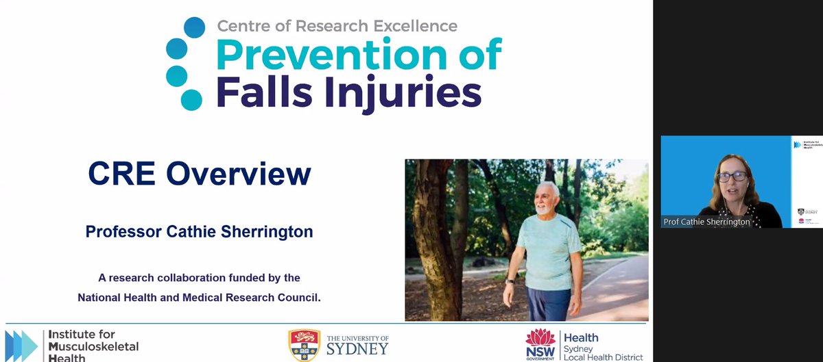 CRE Prevention of Falls Injuries (NHMRC Funded) (@cre_pfi) on Twitter photo And now we have <a href="/CathieSherr/">Prof Cathie Sherrington</a> providing an overview of who we are and what we aim to do <a href="/msk_health/">Institute for Musculoskeletal Health</a> And now we have <a href="/CathieSherr/">Prof Cathie Sherrington</a> providing an overview of who we are and what we aim to do <a href="/msk_health/">Institute for Musculoskeletal Health</a>