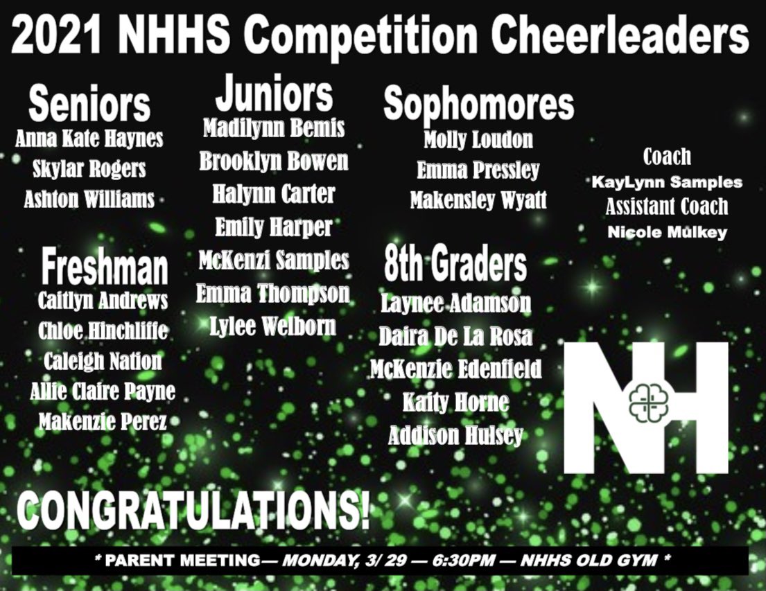NHHS_Comp_Cheer's tweet photo. https://t.co/13rWlcHku1