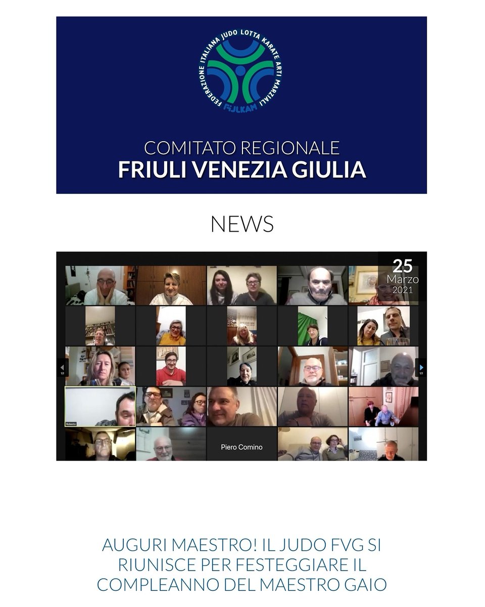 KenotaniTs's tweet photo. Tantissimi auguri di buon compleanno al nostro Maestro Palmiro Gaio! E sono 87!!!
https://t.co/k3BPPoVuXT
#comuneditrieste #fvglive #FriuliVeneziaGiulia #fijlkam #fijlkamfvg #ijf #judo #judolive #triestesport #Trieste https://t.co/bZhoRrJfm5