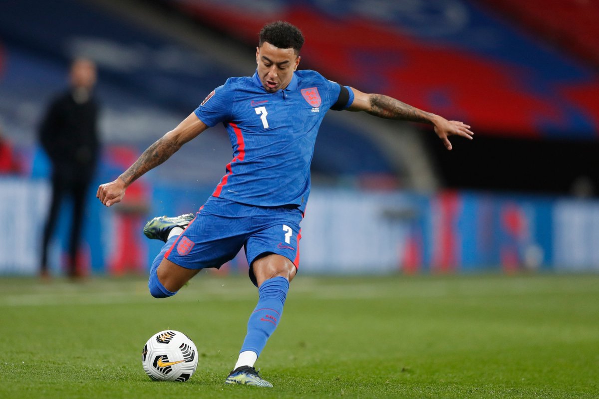 goal's tweet photo. Southgate: "It was good to see Jesse Lingard looking like he's enjoying his football again." 🥰 https://t.co/7OdnFwTjwt