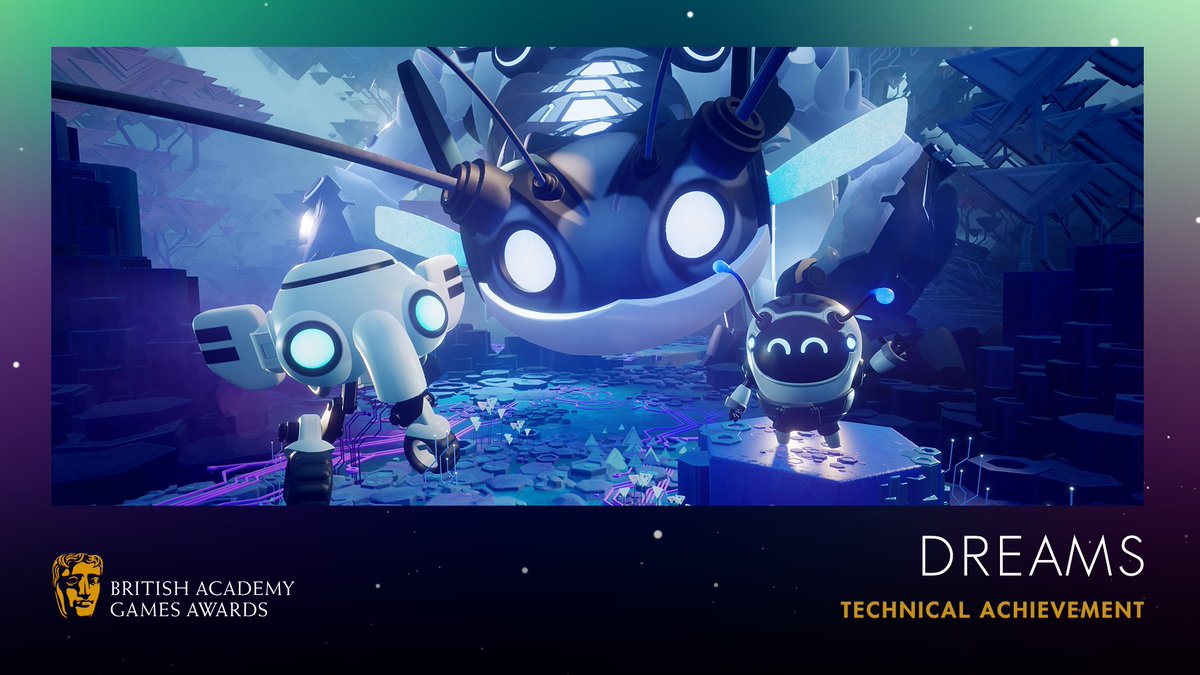 BAFTAGames's tweet image. Creativity is king as @mediamolecule's Dreams picks up the #BAFTAGames award for Technical Achievement.