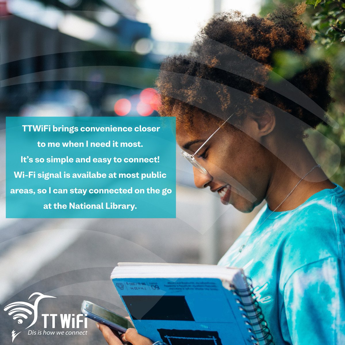 OfficialMPAAITT's tweet photo. Connection made simple.
Have you used TTWiFi yet?
Digital • Informative • Simple
#DisIsHowWeConnect #TTWiFi #DigitalTransformation #ConnectToday #TapIntoConvenience #FreeWiFi #GoRTT #SafeandSecure #PublicWiFi #TrinidadandTobago https://t.co/wQC3TRc6nV
