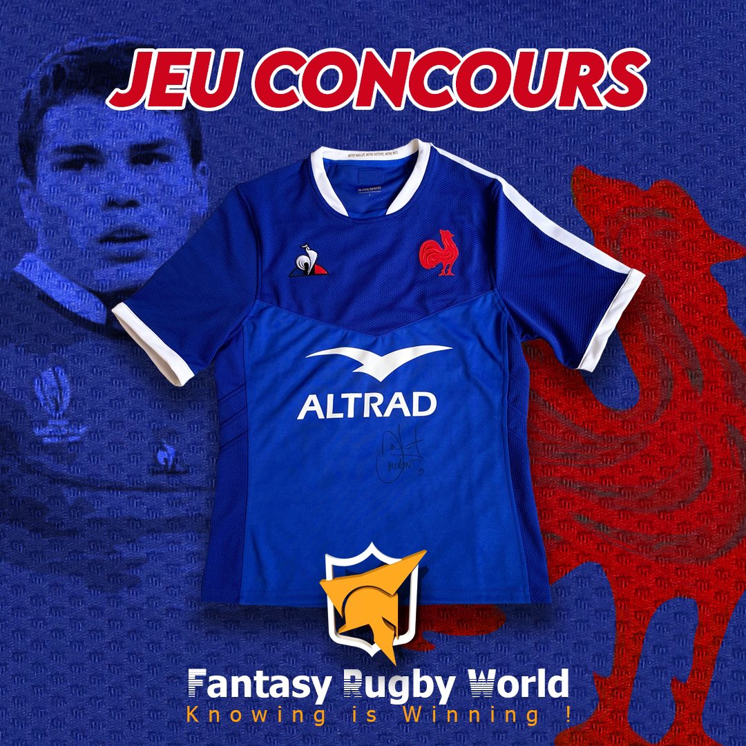 OVAL3_Classic's tweet photo. 🇫🇷 JEU CONCOURS🇫🇷

Tente de gagner le maillot de l’équipe de France de rugby dédicacé par @Dupont9A 

👉 RT + Follow @FRW_France pour participer !

Le tirage au sort sera effectué le 29/03 pour désigner le grand gagnant, bonne chance à tous ! 

#FRAECO #FRAvSCO https://t.co/5hFosVVpiX