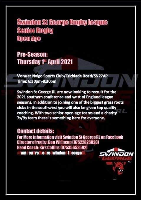 Swindon St George RL tweet media