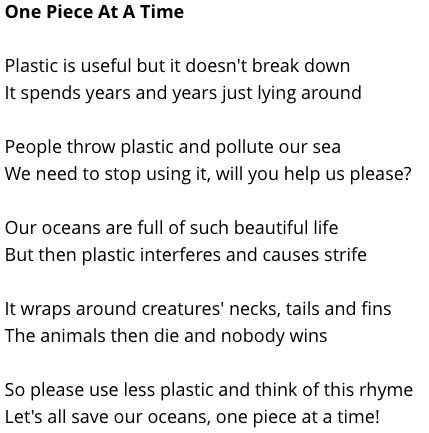 Dreambeastpoems Poetry Fever Is Super Spreading Primary Barlby After Mo A S Masterpiece Kids Inspiring Kids Read Gracie S Inspiring Poem Called One Piece At A Time About Plastic Captaintommoore Poemsbykids Plasticfree