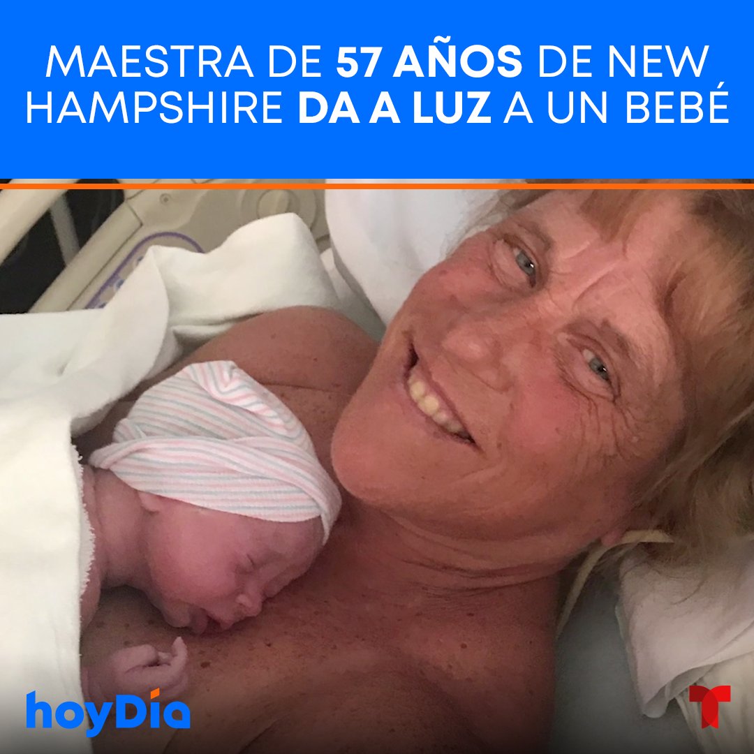 Esta maestra dio a luz por tercera vez a los 57 años, convirtiéndose en una de las mujeres de mayor edad en dar a luz. Su nombre es Barbara Higgins y el nuevo miembro de su familia se llama Jack. ⁠ ⁠ ¡Felicidades a la mamá!