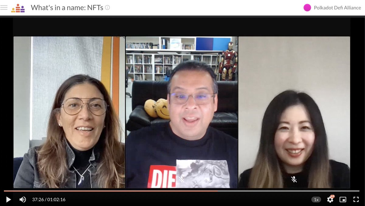 What's in a Name NFTs. This was a really fun panel. Thank you @jawadterra @terra_virtua and Emma Liu <a href="/Chain_Guardians/">Chain Verse</a> hosted by <a href="/crypto_nyc/">Crypto NYC</a> x Polkadot Defi Alliance <a href="/vkholostenko/">Valeria Kholostenko</a>  Moderated by me! ⛓
