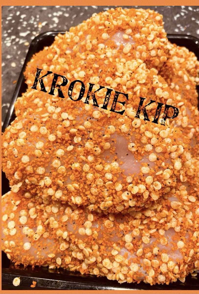 Effe wat anders?!

BEEFROLLETJE; 
Runderschnitzel van Hollandse Biefstuk gevuld met parmaham en kruidencreme omringd met een mosterdmarinade gemaakt met BIER! 

KROKIE KIP;
Gemarineerd kipfiletje omringd met een grove paneer met een BACON smaak 

Fijne avond 😋