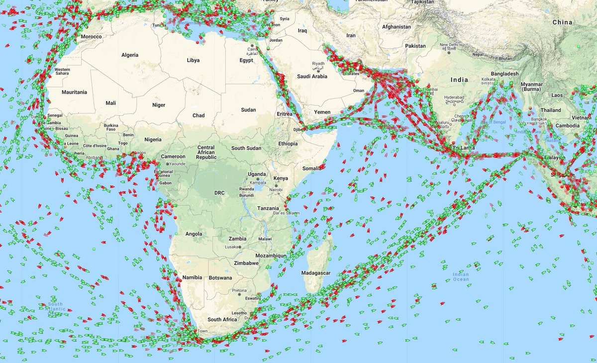AGIntelFeed's tweet photo. With traffic building in and around #suez, a number of #maritime operators have diverted ships. Increased risk of #piracy amoungst other factors is drastically changing threat and risk profiles... and therefore insurance premiums. 

#SuezBLOCKED #MarSec #Insight https://t.co/3D0dwmMMQl
