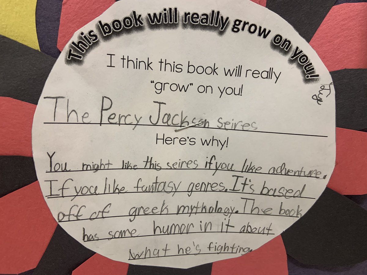 AbbeyUpton's tweet photo. The finished product! A few of the many great book recommendations! Stop by #Cre216 if you are in need of Spring Break reading! #CREateReaders #growingreaders https://t.co/LI822frOr5