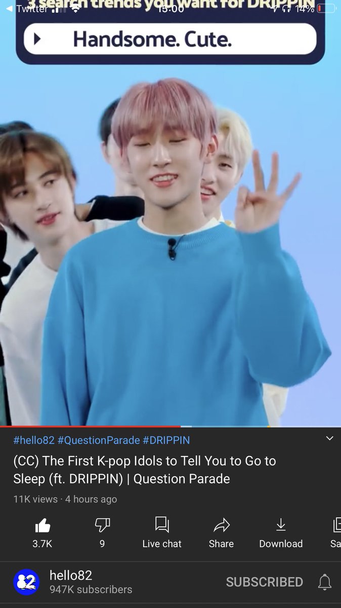 hyeojoonessm's tweet photo. I had a good laugh watching this😂😂🤣😭💗 역시 hello82 와 드리핀 짱!!
🔗 https://t.co/Kv45W2e3rm
#DRIPPIN #hello82 #드리핀 #DRIPPINxhello82 #QuestionParade_DRIPPIN https://t.co/DAKyvqNuOH