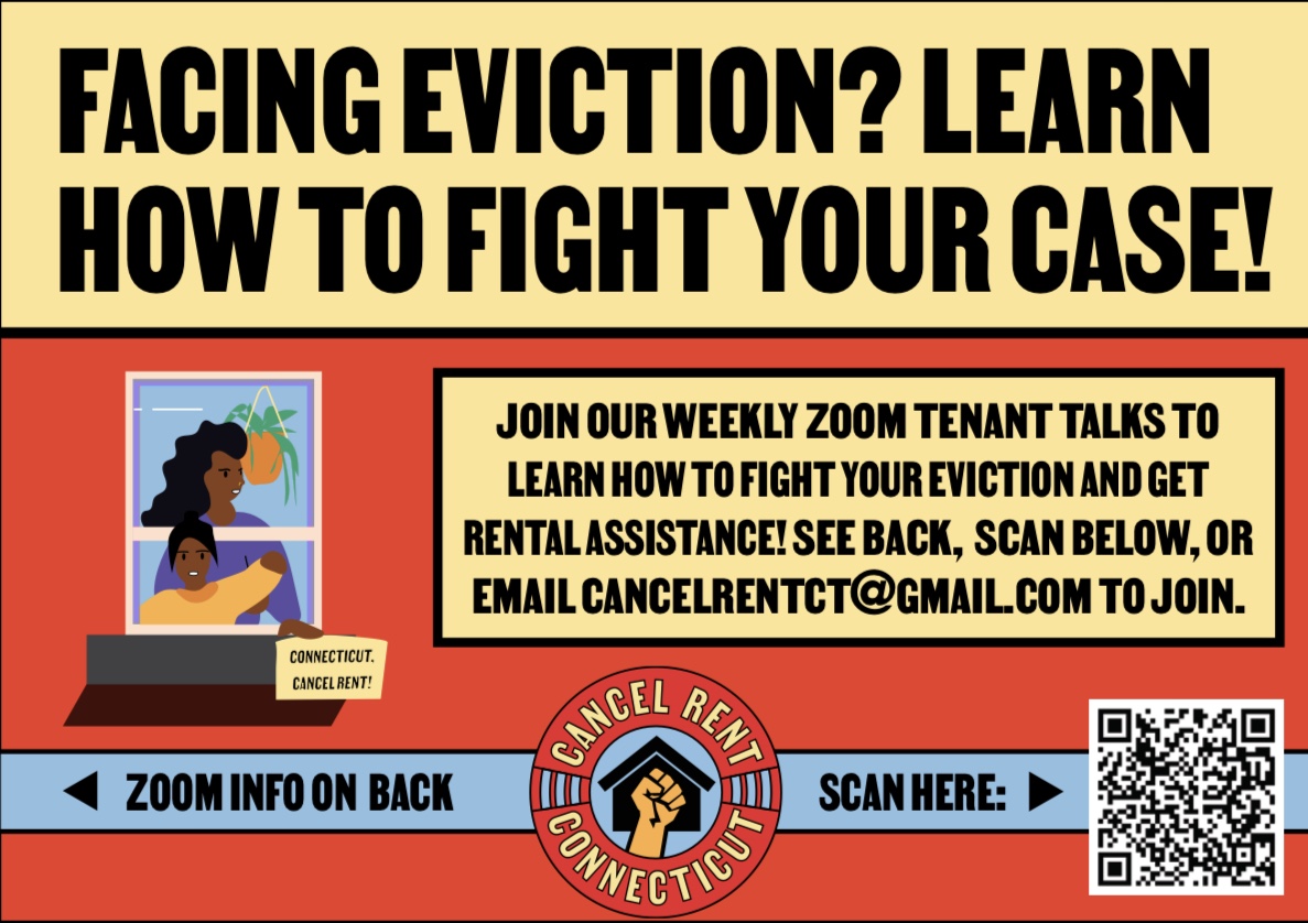 BIC_CT's tweet photo. TODAY at 6PM EDT!
Fight the #EvictionCrisis in CT by assisting your community with resources and advice available at @cancelrentct 's weekly #TenantTalks
Zoom Meeting ID: 871 3276 9784
Call in # 646-558-8656 https://t.co/BgFvDB6ykh