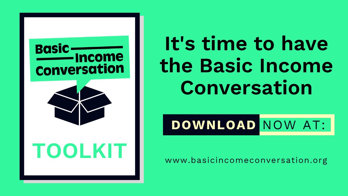 🥳 Our friends at the #BasicIncomeConversation have launched their new toolkit!

🛠️ It's designed to help you start structured discussions about UBI with those new to the idea.

🗣️ What impact will Universal Basic Income have on your life and your work?

basicincomeconversation.org/page/toolkit