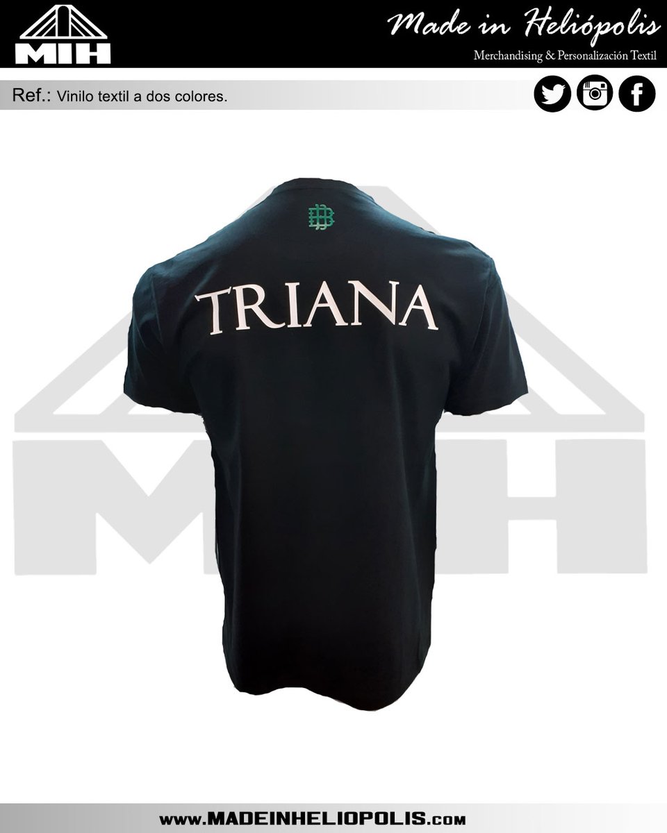 MIHeliopolis's tweet photo. Camiseta en vinilo textil a dos colores para @pb.triana41010 #MadeInHeliopolis #Serigrafía #Vinilo #Bordado #Sublimacion #PersonalizacionTextil #Merchandising #Heliopolis #Sevilla #Triana #Betis #41010 https://t.co/hyVFljxxPd