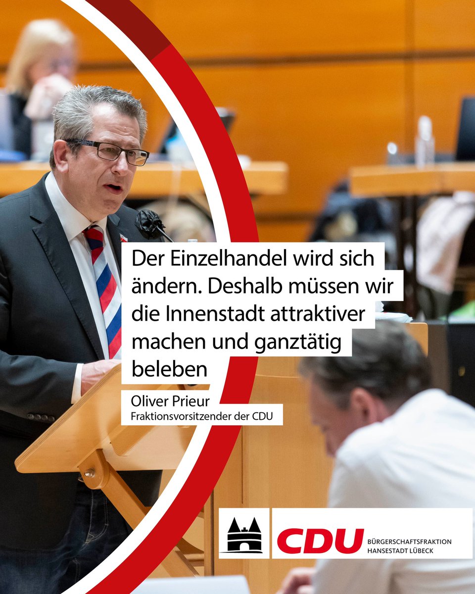 🌆Die CDU fordert ein gesamtheitliches Denken bei der Weiterentwicklung der Innenstadt und ein neues Konzept, welches eine Richtschnur für zukünftige Projekte darstellt!🔛

#cdufraktionluebeck #cduluebeck #cdu #lübeck
