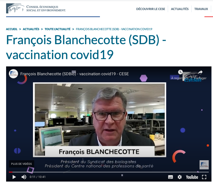 SyndicatDBio's tweet photo. #BioMedLib Vaccination, variants, évolution de la situation. François @BLANCHECOTTE parle du rôle des biologistes médicaux libéraux #BioMedLib dans une interview diffusée par le @lecese
Voir l'interview : https://t.co/jzuTNV7n4h https://t.co/ew0aXNtuWo