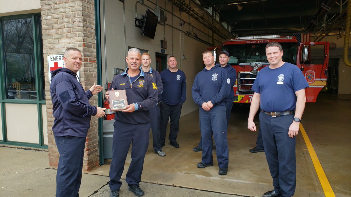mcfrsPIO6's tweet photo. After 35 years and 1 shift, Capt. Kevin DeVries works his last shift today at  FS16 in Silver Spring.   Kevin worked in the @The1stBatt nearly his entire career.  He has left a mark on all of those of us who were lucky enough to have worked w/ him. @mcfrsPIO https://t.co/Ce6iSEghtD