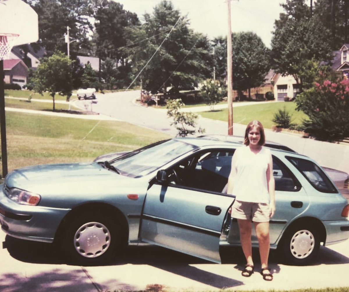 subaru_usa's tweet photo. "My parents just reminded me that I've loved Subaru's for a while now. Specifically, since we bought our first one in 1982." 1985 #SubaruWagon, 1997 #SubaruImpreza. Did you grow up with Subaru? Comment your best #VintageSubaru shots! #TBT (🗣️, 📸: #SubaruAmbassador Erin Kennedy) https://t.co/0sdgQYmQxC