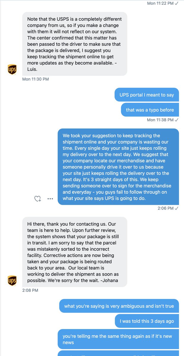 ComKitchenUSA's tweet photo. @ups accepted money for this item on 3-11. They attempted to deliver it to the wrong address. 4 Days ago they claimed they corrected it and they're telling me the same thing today - #wildgoosechase #poorservice https://t.co/A0SIu5JqOQ