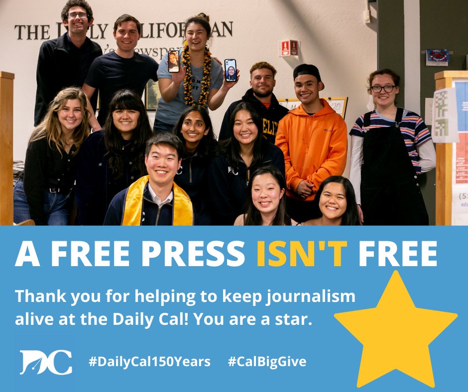 dailycal's tweet photo. Thank you Scott Gold for supporting independent student news. You are a star!

https://t.co/by4OCl31VV https://t.co/aLpsbSI6Gw