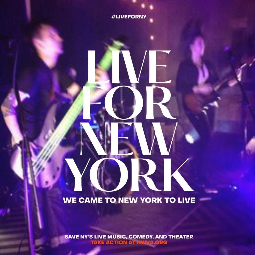 Tell your reps the NYC & NYS need to set aside small business grant funds for the small stages that were the first to close and the last to reopen. #liveforny #saveourstages @nyivassoc