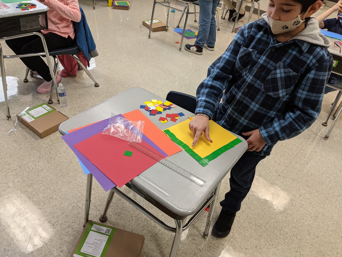 butkus20's tweet photo. Earlier this week: Working with area and perimeter https://t.co/222QtYWJ3I