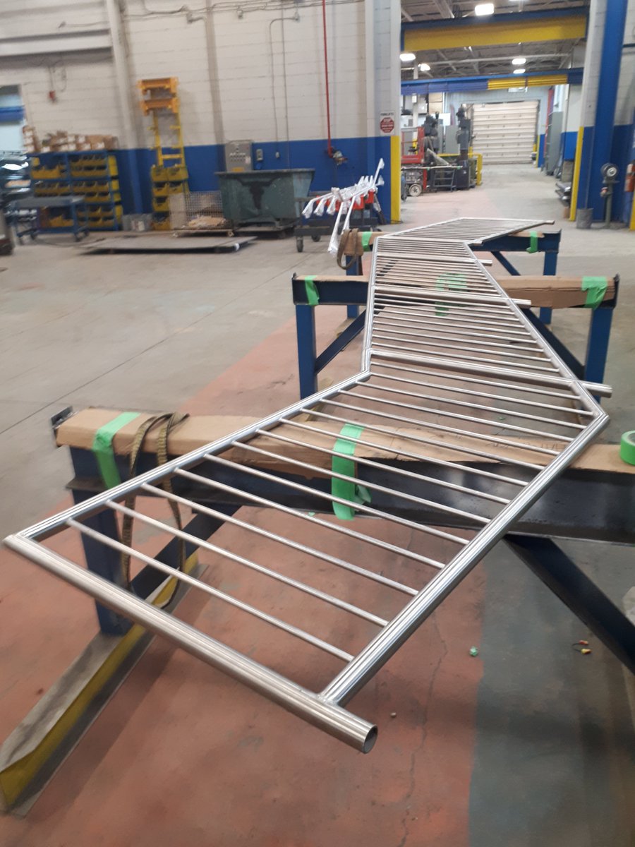 Olsonfab's tweet photo. The Olsonfab crew's workmanship is hard to beat! Check out these beautiful stainless steel railings that were completed for the De La Salle Highschool Project in Ottawa. Attention to detail is our forte! 

Go check out our Facebook or LinkedIn page for more information! https://t.co/9fXd6cuB2j