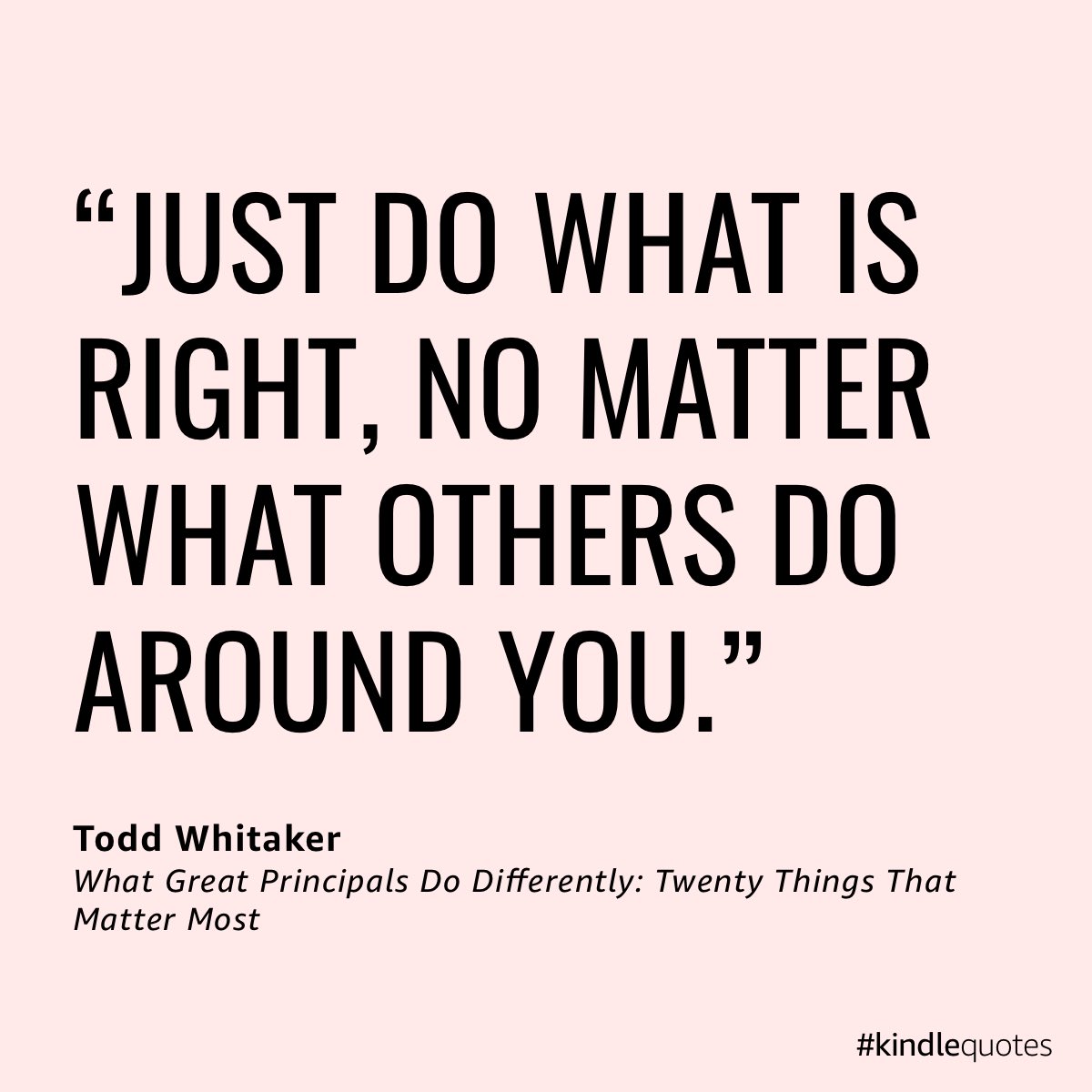 yramirezla's tweet image. “Just do what is right, no matter what others do around you”.  ⁦@ToddWhitaker⁩   If you want to change the culture in your school towards a kinder one, join forces with the top teachers, listen to what they think, and together do the right thing.  a.co/8LstVhk