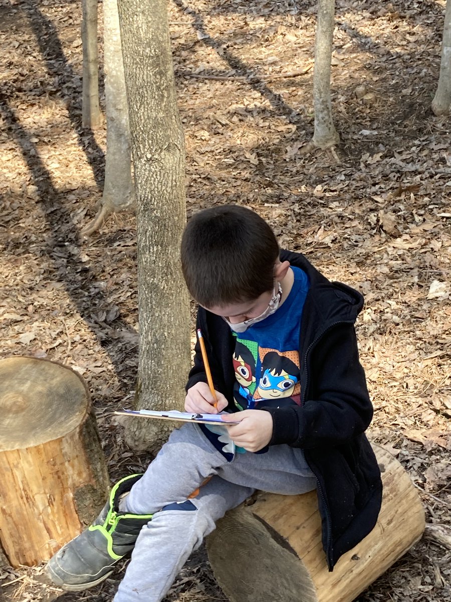 Second grade outdoor classroom today!  A great day to learn outside!  #ewsd #wsdsch #photosby8thgraders #outdoorclassrooms #springlearning