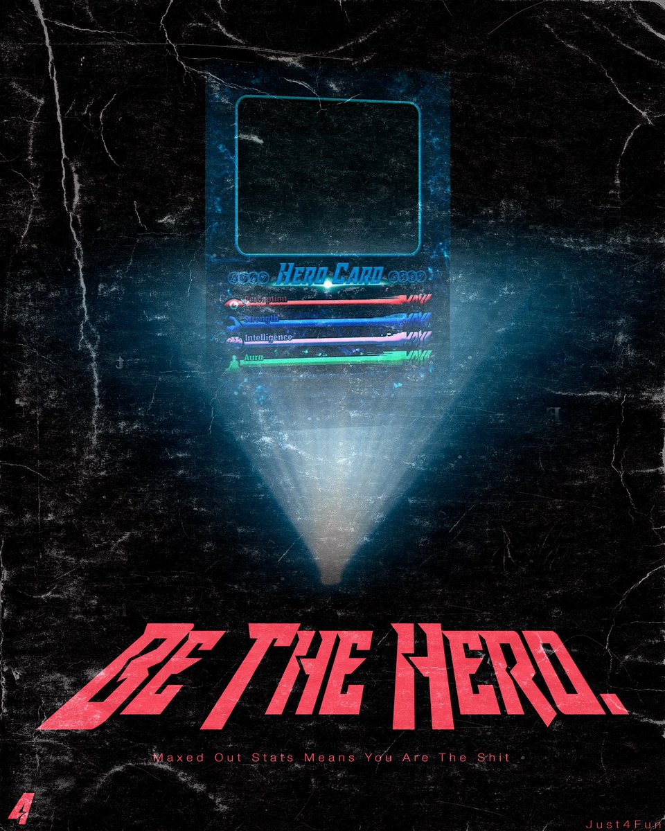 j4funus's tweet photo. “HERO CARD”
-
*PAGE 4*
EACH ORDER WILL INCLUDE A COLLECTIBLE CARD OF A HERO, BUT INSTEAD OF A PHOTO, IT WILL BE A REFLECTION OF THE OWNER LOOKING INTO IT. BE THE HERO YOU ARE DESTINED TO BE! 3/26 #J4F 
-
“MAXED OUT STATS MEANS YOU ARE THE SH**!” https://t.co/e8Z7hxgDez